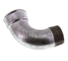 90° L-Koppeling 2'' Buitendraad R X Binnendraad Rp Kort Gietijzer 25bar