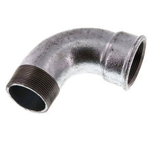 90° L-Koppeling 2'' Buitendraad R X Binnendraad Rp Kort Gietijzer 25bar