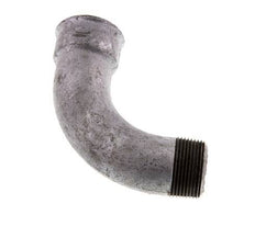 90° L-Koppeling 1 1/4'' Buitendraad R X Binnendraad Rp Lang Gietijzer 25bar