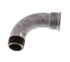 90° L-Koppeling 1 1/4'' Buitendraad R X Binnendraad Rp Lang Gietijzer 25bar