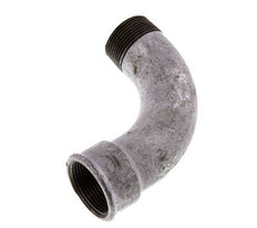 90° L-Koppeling 1 1/4'' Buitendraad R X Binnendraad Rp Lang Gietijzer 25bar