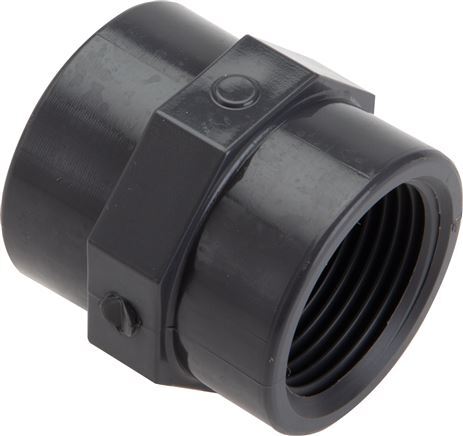 Socket Rp1'' Female PVC-U 16bar (224.8psi) EN 1452-3 [2 Pieces]