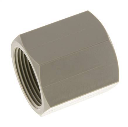 Sok G1 1/4'' Binnendraad Polypropyleen (PP) 10bar FDA 50mm Hex