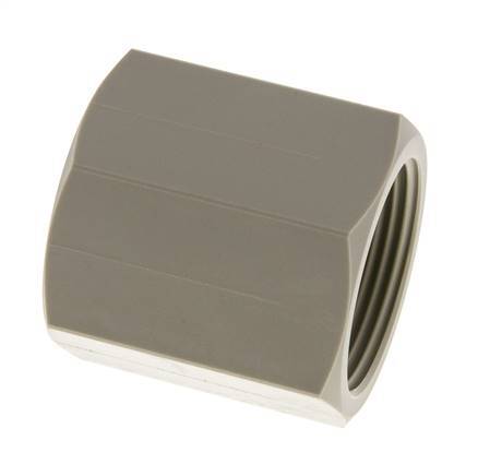 Sok G1 1/4'' Binnendraad Polypropyleen (PP) 10bar FDA 50mm Hex