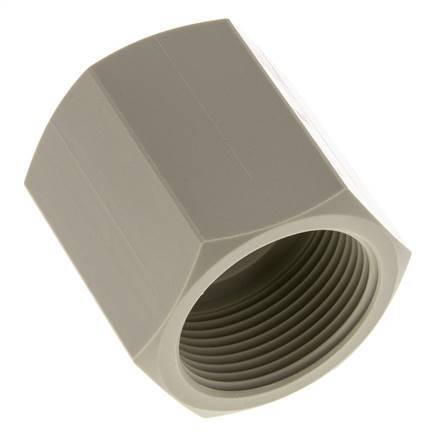 Sok G1 1/4'' Binnendraad Polypropyleen (PP) 10bar FDA 50mm Hex