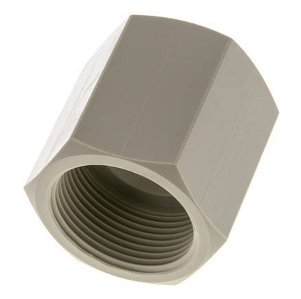 Sok G1 1/4'' Binnendraad Polypropyleen (PP) 10bar FDA 50mm Hex