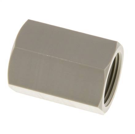 Sok G3/4'' Binnendraad Polypropyleen (PP) 10bar FDA 32mm Hex