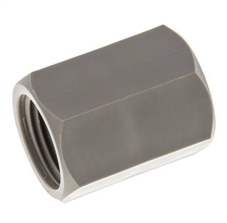 Sok G1/2'' Binnendraad Polypropyleen (PP) 10bar FDA 27mm Hex