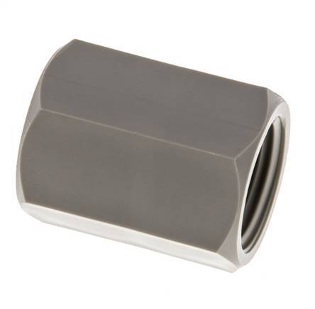 Sok G1/2'' Binnendraad Polypropyleen (PP) 10bar FDA 27mm Hex