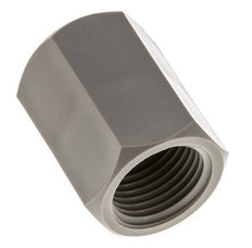 Sok G1/2'' Binnendraad Polypropyleen (PP) 10bar FDA 27mm Hex