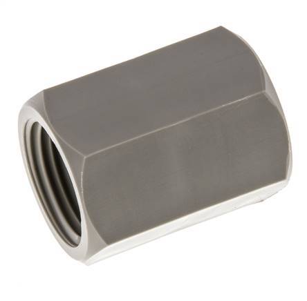 Sok G1/2'' Binnendraad Polypropyleen (PP) 10bar FDA 27mm Hex