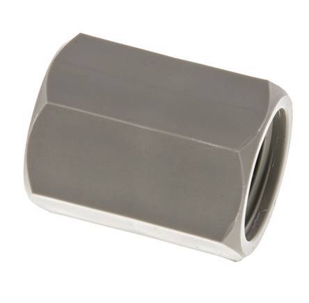 Sok G1/2'' Binnendraad Polypropyleen (PP) 10bar FDA 27mm Hex