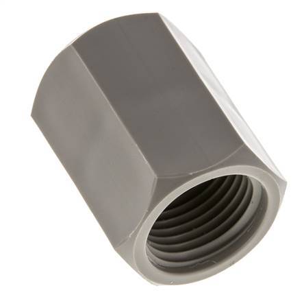 Sok G1/2'' Binnendraad Polypropyleen (PP) 10bar FDA 27mm Hex