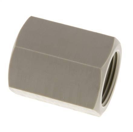 Sok G1'' Binnendraad Polypropyleen (PP) 10bar FDA 43mm Hex