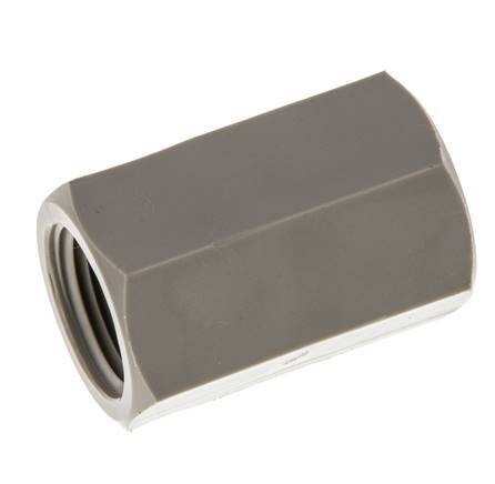 Sok G3/8'' Binnendraad Polypropyleen (PP) 10bar FDA 22mm Hex