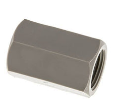 Sok G3/8'' Binnendraad Polypropyleen (PP) 10bar FDA 22mm Hex