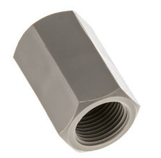 Sok G3/8'' Binnendraad Polypropyleen (PP) 10bar FDA 22mm Hex