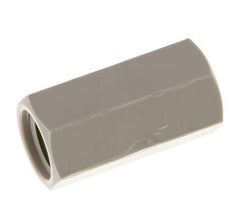 Sok G1/4'' Binnendraad Polypropyleen (PP) 10bar FDA 17mm Hex