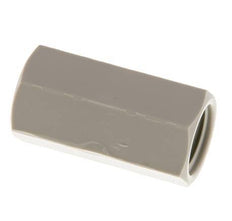 Sok G1/4'' Binnendraad Polypropyleen (PP) 10bar FDA 17mm Hex