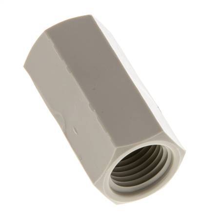 Sok G1/4'' Binnendraad Polypropyleen (PP) 10bar FDA 17mm Hex