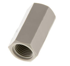 Sok G1/4'' Binnendraad Polypropyleen (PP) 10bar FDA 17mm Hex
