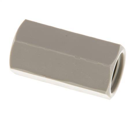Sok G1/4'' Binnendraad Polypropyleen (PP) 10bar FDA 17mm Hex