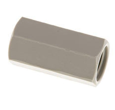 Sok G1/4'' Binnendraad Polypropyleen (PP) 10bar FDA 17mm Hex