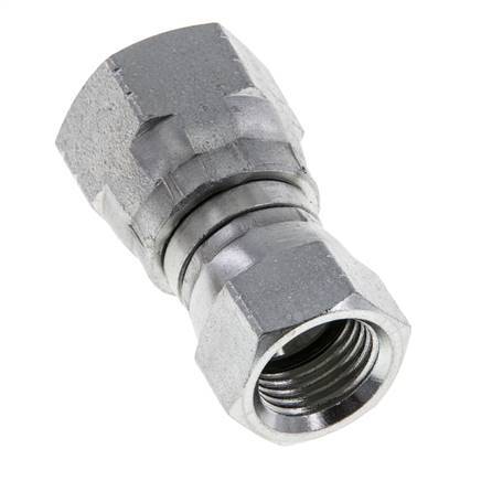 JIC Verloopnippel UNF 9/16''-18 X UNF 3/4''-16 Staal 275bar