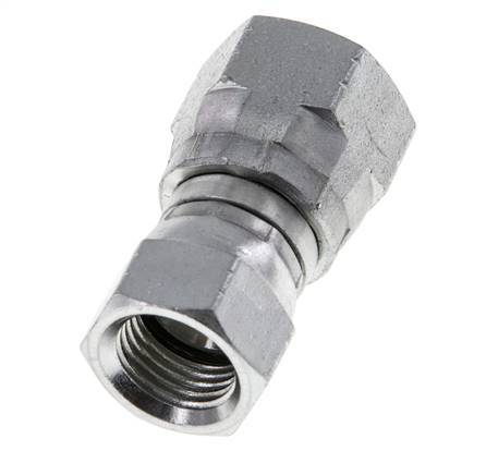 JIC Verloopnippel UNF 9/16''-18 X UNF 3/4''-16 Staal 275bar
