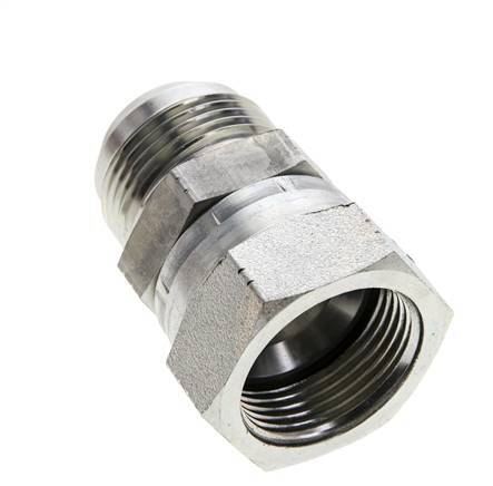 JIC Nippel UN 1-5/16''-12 Buitendraad X Binnendraad Staal 170bar