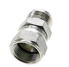 JIC Nippel UN 1-3/16''-12 Buitendraad X Binnendraad Staal 170bar