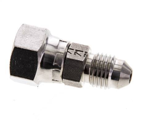 JIC Nippel UNF 7/16''-20 Buitendraad X Binnendraad RVS 310bar