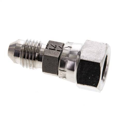 JIC Nippel UNF 7/16''-20 Buitendraad X Binnendraad RVS 310bar