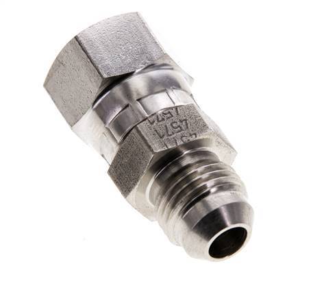 JIC Nippel UNF 9/16''-18 Buitendraad X Binnendraad RVS 275bar