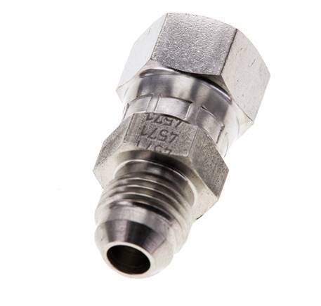 JIC Nippel UNF 9/16''-18 Buitendraad X Binnendraad RVS 275bar