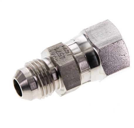 JIC Nippel UNF 9/16''-18 Buitendraad X Binnendraad RVS 275bar