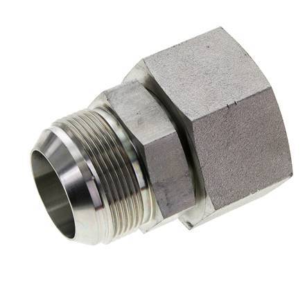 JIC Nippel UN 1-7/8''-12 Buitendraad X Binnendraad Staal 105bar