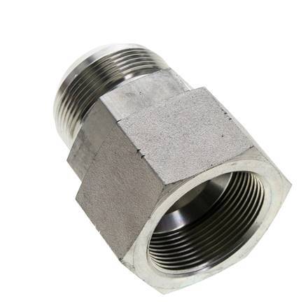 JIC Nippel UN 1-7/8''-12 Buitendraad X Binnendraad Staal 105bar