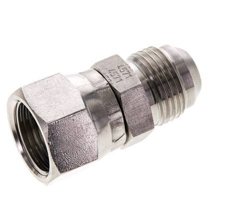 JIC Nippel UNF 7/8''-14 Buitendraad X Binnendraad RVS 210bar