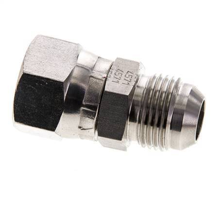 JIC Nippel UNF 7/8''-14 Buitendraad X Binnendraad RVS 210bar