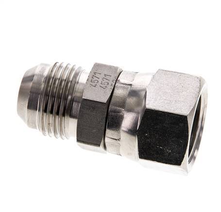 JIC Nippel UNF 7/8''-14 Buitendraad X Binnendraad RVS 210bar