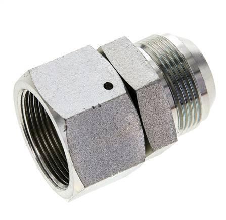 JIC Nippel UN 1-5/8''-12 Buitendraad X Binnendraad Staal 140bar