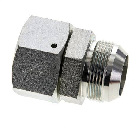 JIC Nippel UN 1-5/8''-12 Buitendraad X Binnendraad Staal 140bar