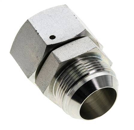JIC Nippel UN 1-5/8''-12 Buitendraad X Binnendraad Staal 140bar