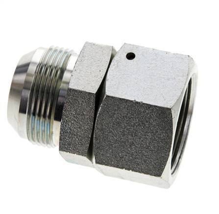 JIC Nippel UN 1-5/8''-12 Buitendraad X Binnendraad Staal 140bar