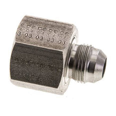 JIC Verloopnippel UNF 3/4''-16 Buitendraad X UN 1-1/16''-12 Binnendraad RVS 210bar