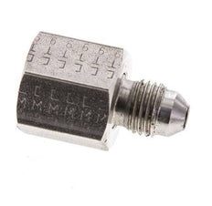 JIC Verloopnippel UNF 7/16''-20 Buitendraad X UNF 9/16''-18 Binnendraad RVS 275bar