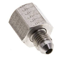JIC Verloopnippel UNF 7/16''-20 Buitendraad X UNF 9/16''-18 Binnendraad RVS 275bar