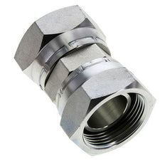 Rechte Verloopnippel G1 1/4'' Binnendraad Hoge Druk Staal 60° Conus 150bar Hydrauliek