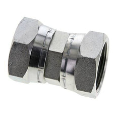 Rechte Verloopnippel G1 1/4'' Binnendraad Hoge Druk Staal 60° Conus 150bar Hydrauliek